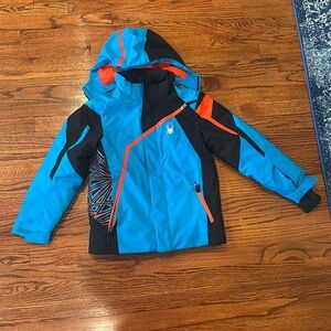 Teal, Black and Red size 12 Spyder Jacket